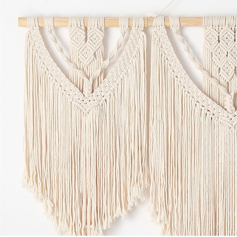 Amazon Cream Macrame Wall Tapestry - Picture 5 of 7
